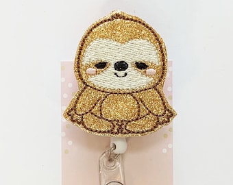 Sloth Badge Reel/Retractable Badge Reel/Nurse/Badge Holder/ID Holder/Badge Reel/Nurse Badge Reel/Teacher Badge/Nurse Gift