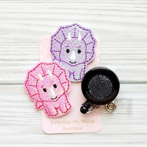 Dinosaur Interchangeable Badge Reel/Badge Holder/ID Holder/Badge Reel/Nurse Badge/Swappable Badge/Badge Reel Topper/nurse gift/Pediatric