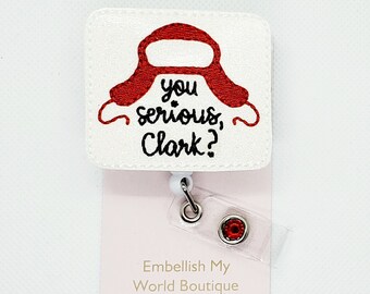 Christmas Badge Reel/Funny Christmas Badge Reel/Badge Holder/ID Holder/Badge Reel/Nurse Gift/Nurse Badge Reel/Co-worker gift/