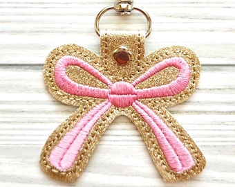 Coquette Bow Keychain/Bag Charm/Purse Charm/Bag Tag/Backpack tag/Gift for Her/Bag Accessories/Backpack Charm/Coquette Keychain/Gift for Her