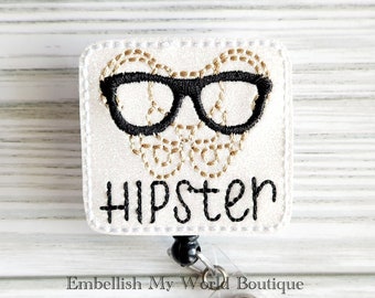 Hipster Orthopedic Badge Reel/Retractable Badge Reel/Badge Holder/ID Holder/Badge Reel/Nurse badge/Orthopedic/Funny Ortho/Ortho Department