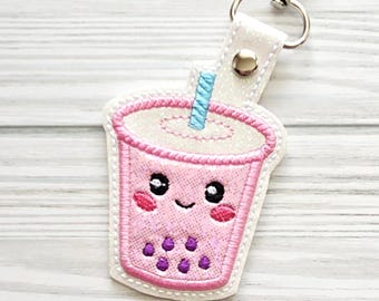 Kawaii Boba Tea Keychain/Purse Charm/Bag Tag/Backpack tag/Gift for Her/Bag Accessories/Bag Charm/Backpack Charm/