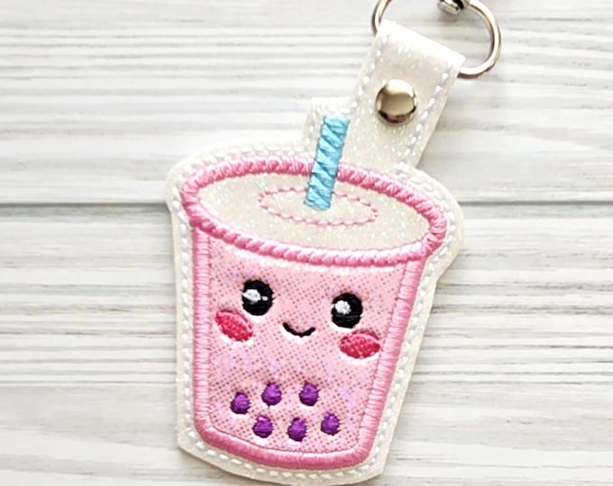 Featured listing image: Kawaii Boba Tea Keychain/Purse Charm/Bag Tag/Backpack tag/Gift for Her/Bag Accessories/Bag Charm/Backpack Charm/