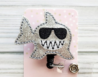 Shark Badge Reel/Retractable Badge Reel/Nurse Badge Reel/Badge Holder/ID Holder/Badge Reel/Nurse Gift/Summer badge/Pediatric Nurse/Men's