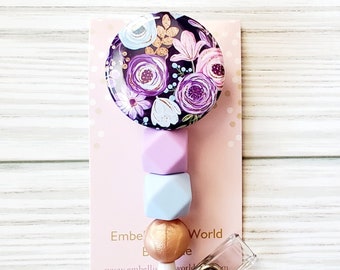 Floral Badge Reel/Boho Badge Reel/Badge Reel/Nurse Badge/Badge Holder/ID Holder/Badge Reel/Nurse Gift/Name Badge/Retractable Badge/Beaded
