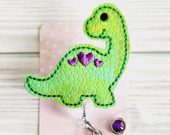 Cute Dinosaur Badge Reel/Retractable Badge Reel/Nurse Badge Reel/Badge Holder/ID Holder/Badge Reel/Nurse Gift/Teacher badge/Pediatric/Brach