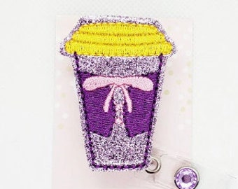 Latte Badge Reel/Nurse Badge Reel/Badge Holder/ID Holder/Badge Reel/Nurse Gift/Nurse Badge/Funny badge/Coffee badge/Coffee Lover/Teacher