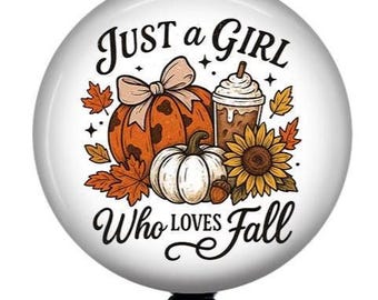 Fall Badge Reel/Retractable Badge Reel/Nurse Badge Reel/Badge Holder/ID Holder/Badge Reel/Nurse Gift/Interchangeable/Badge Reel Topper