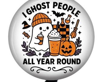 Halloween Badge Reel/Retractable Badge Reel/Nurse Badge Reel/Badge Holder/ID Holder/Badge Reel/Nurse Gift/Interchangeable/Badge Reel Topper