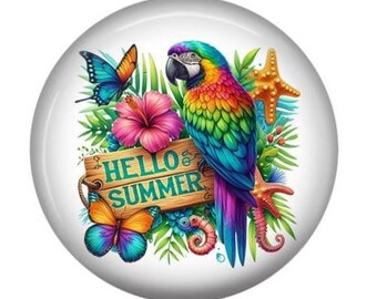 Summer Badge Reel/Retractable Badge Reel/Nurse Badge Reel/Badge Holder/ID Holder/Badge Reel/Nurse Gift/Interchangeable/Swappable/