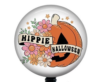 Halloween Badge Reel/Badge Holder/ID Holder/Badge Reel/Nurse Gift/Halloween/Nurse Badge/funny badge reel/Retro Halloween/Groovy