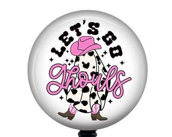 Halloween Badge Reel/Badge Holder/ID Holder/Badge Reel/Nurse Gift/Halloween/Nurse Badge/funny badge reel/western/cow print/groovy/retro