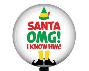 Funny Christmas Badge Reel/Badge Holder/Christmas badge Reel/ID Holder/Badge Reel/Nurse Gift/Nurse Badge Reel/Teacher Gift/Teacher badge