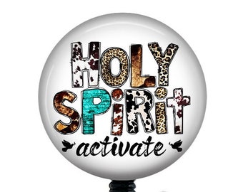 Holy Spirit Activate Badge Reel/Nurse Badge Reel/Badge Holder/ID Holder/Badge Reel/Nurse Gift/Nurse Badge/Funny badge reel/Funny nurse badge