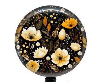 Fall Floral Badge Reel/ Badge Reel/Badge Holder/ID Holder/Badge Reel/Nurse Badge/Nurse Gift/fall badge/Retractable Badge/Autumn Badge