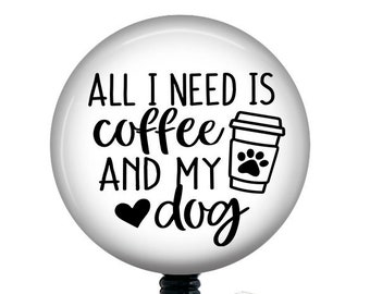 Funny Badge Reel-Nurse Badge Reel-Badge Holder-ID Holder-Badge Reel-Nurse Gift-Nurse Badge-Coffee badge-Dog badge-Dog Lover Gift-Coffee Love