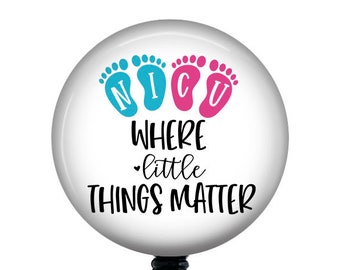 NICU Badge Reel/Retractable Badge/Badge Holder/ID Holder/Badge Reel/Nurse Gift/nurse badge reel/Retractable badge/