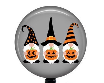 Halloween Gnomes Badge Reel/Gnome Badge Reel/Badge Holder/ID Holder/Badge Reel/Nurse Badge/Nurse Gift/Halloween Badge Reel/Teacher gift