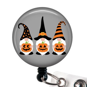 Halloween Gnomes Badge Reel/Gnome Badge Reel/Badge Holder/ID Holder/Badge Reel/Nurse Badge/Nurse Gift/Halloween Badge Reel/Teacher gift