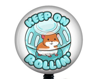 Hamster Badge Reel/Nurse Badge Reel/Badge Holder/ID Holder/Badge Reel/Nurse Gift/Funny badge