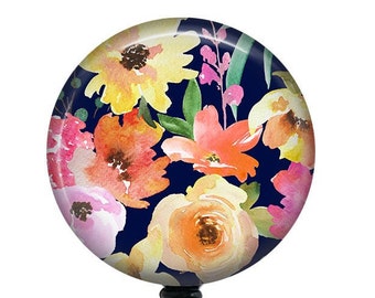 Floral Badge Reel/Badge Reel/Nurse Badge/Badge Holder/ID Holder/Badge Reel/Nurse Gift/Name Badge/Retractable Badge/Flower Badge/