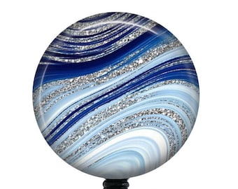 Marble Badge reel/Retractable Badge Reel/Badge Reel/Nurse Badge/Badge Holder/ID Holder/Badge Reel/Nurse Gift/Name Badge/Personalized Badge