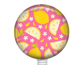 Citrus Badge Reel/Badge Reel/Nurse Badge/Badge Holder/ID Holder/Badge Reel/Nurse Gift/Name Badge/Retractable Badge/Tropical Badge/Summer