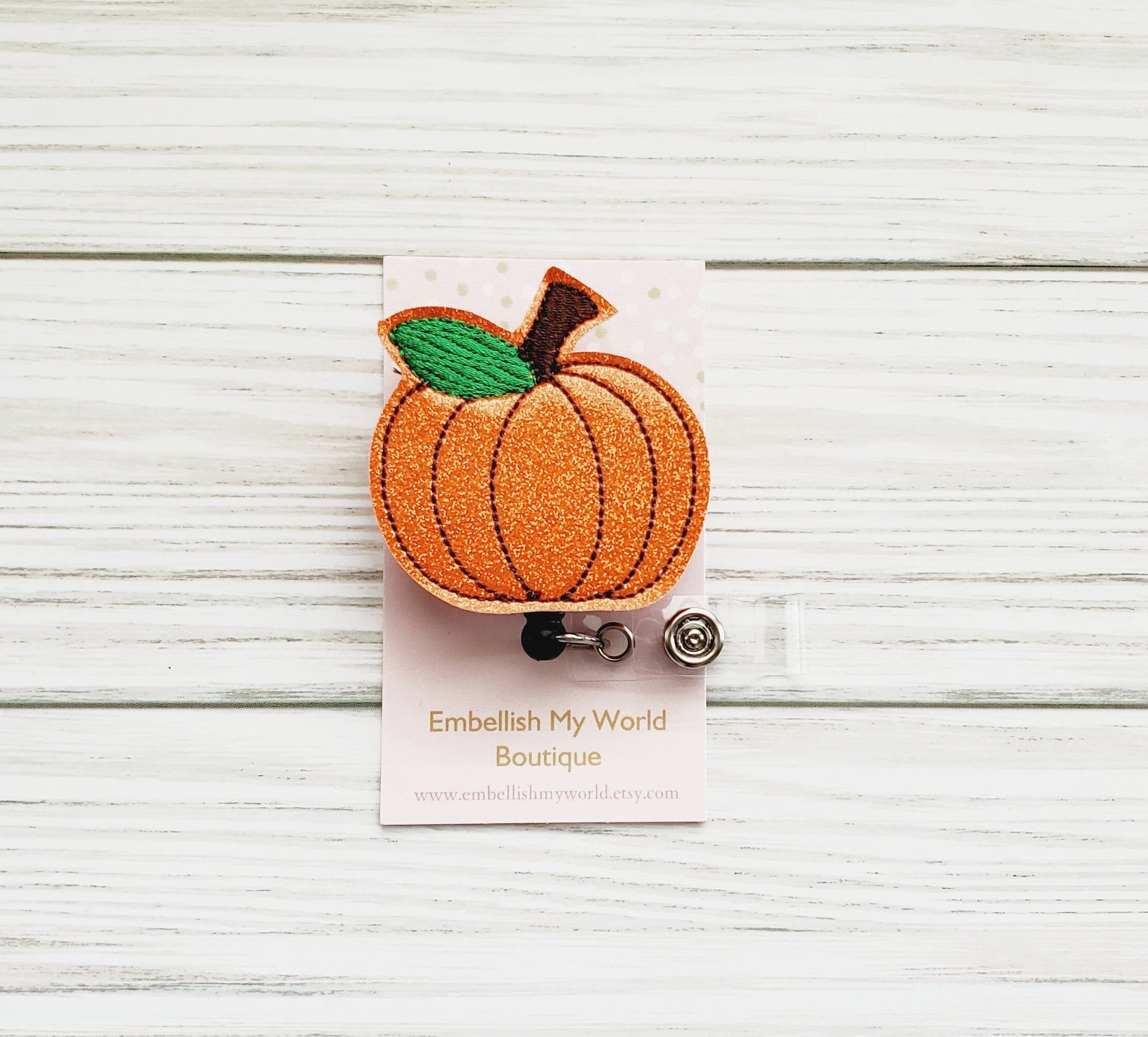 Pumpkin Spice Coffee Shaker Badge Reel ID Badge Fall Badge Pumpkin Spice 