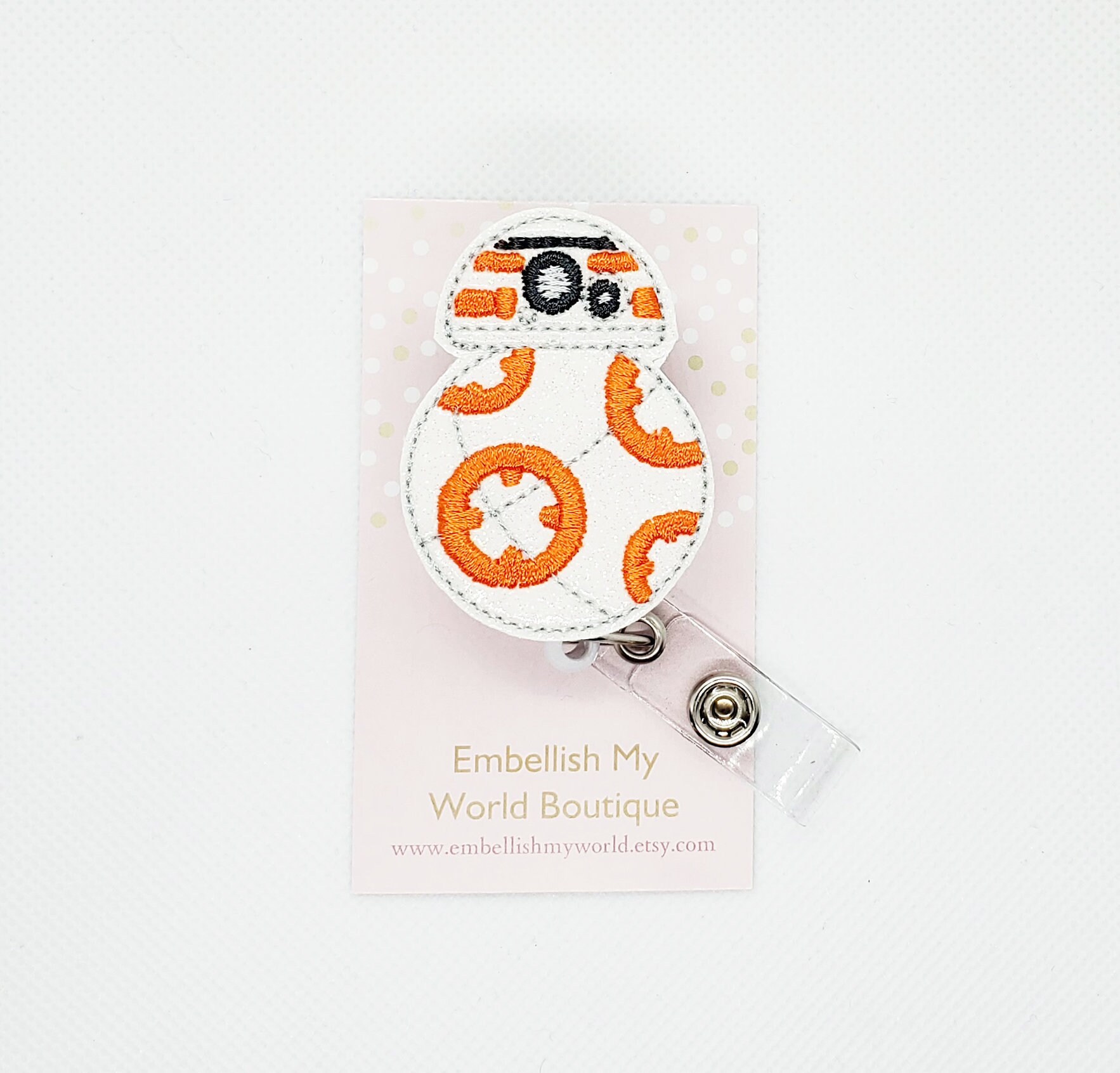 Robot Badge Reel/Badge Reel/Badge Holder/ID Holder/Badge Reel/Badge H…
