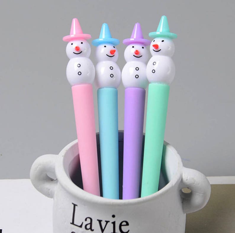Snowman PenUSA SellerChristmas PenStationary SuppliesGel PenCute PensNovelty PenOfficeCute School SuppliesStocking Stuffer