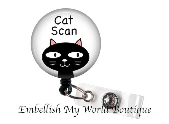 Cat Scan Badge Reel/badge Reel/badge Holder/id Holder/badge Reel/ct Badge  Reel/retractable Badge/ct Tech Badge/radiology Badge Reel/ 