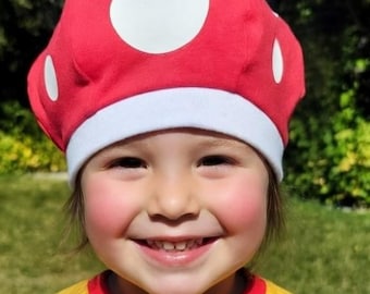 Pilz Hut Baskenmütze Halloween Kostüm Mario Kostüm Pilze Kostüm Kinder Erwachsene Kinder Jugendliche wählen Farbe