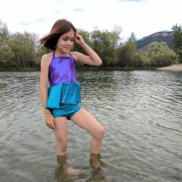 peplum tankini swimsuit