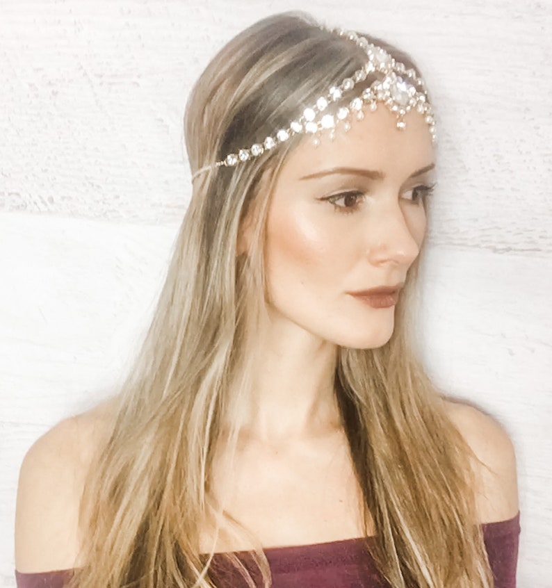 Marion Gold Head Chain Head Jewelry Gold Hair Chain Gold Hair Etsy