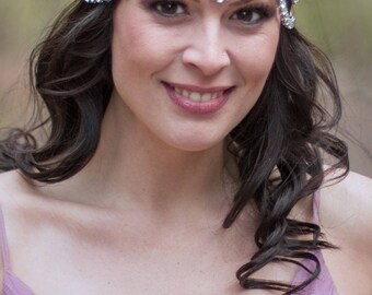 Missgrace Catena Testa Vintage Argento – Gioiello Per Capelli Boho, Accessorio Matrimonio E Festa Boemia