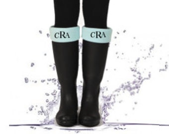 Monogrammed Fleece Boot Socks | Charles River New Englander Fold-over Boot Cuffs