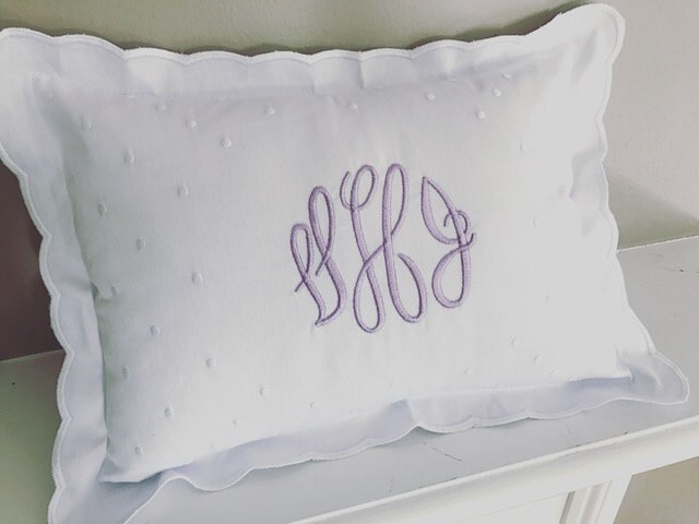 Satin Baby Pillow (10x14) White