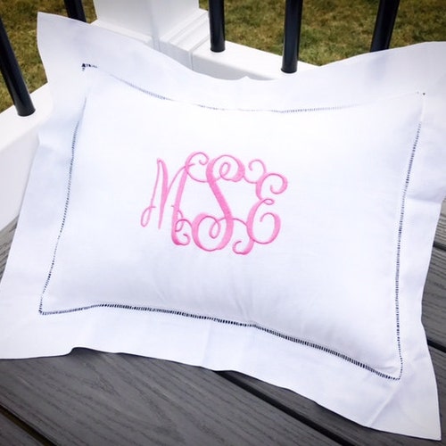 Monogrammed Baby Pillow personalized Baby Gift Monogram Baby Etsy