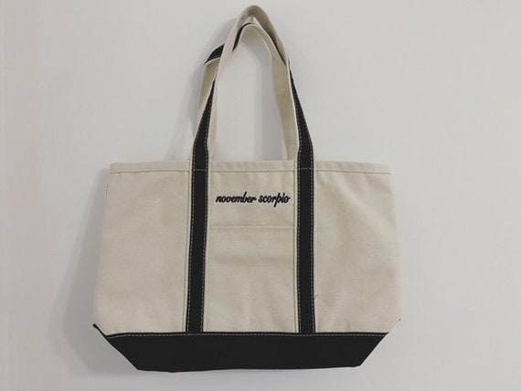 Monogrammed Classic Tote | Personalized Medium Canvas Tote