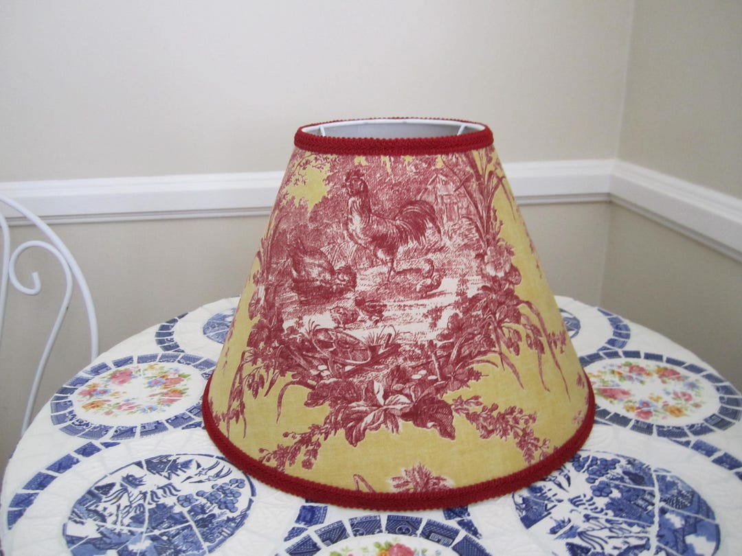 Waverly La Petite Ferme Spice Red/yellow Rooster French Country ...