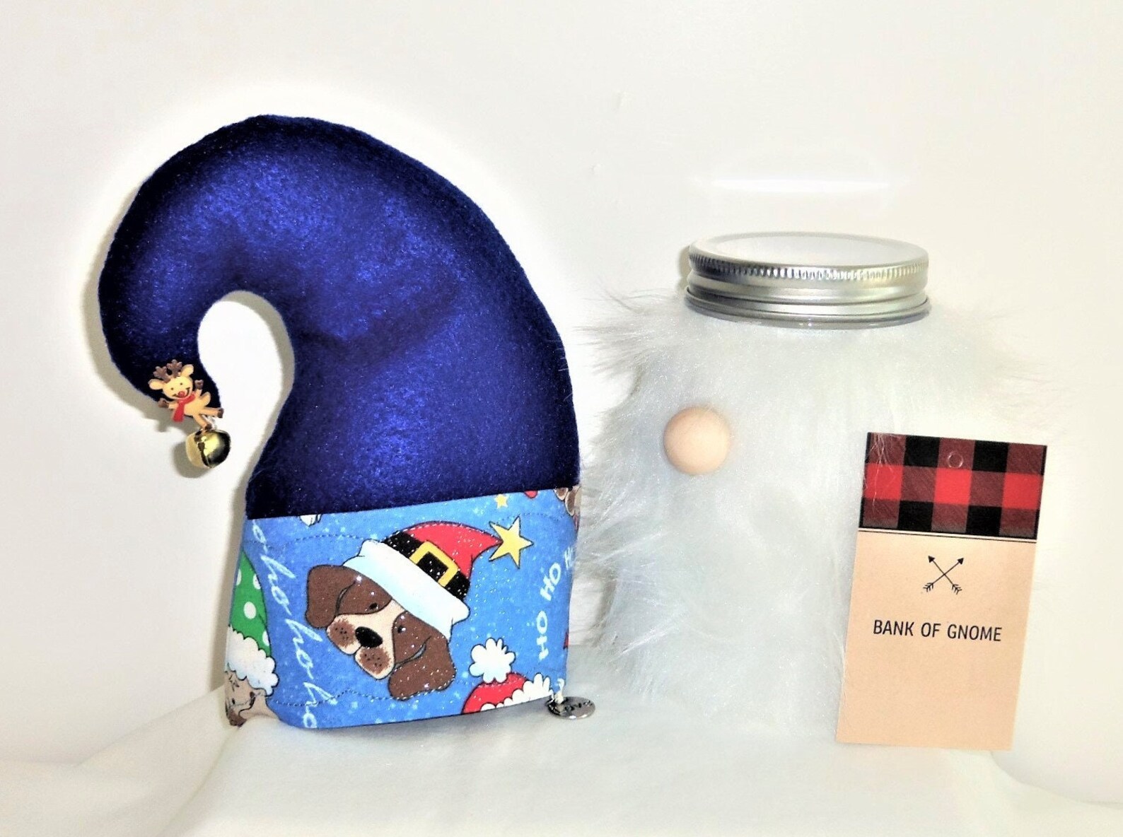 Bank of Gnome Child Gnome Bank Christmas Bank Holiday Etsy