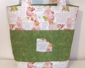 Tote Bag Christian Religious Sewnsewsister