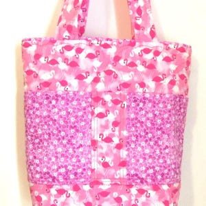 Tote Bag Flamingo Knitting Bag Sewnsewsister bild 2