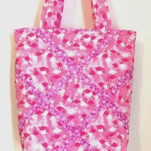 Tote Bag Flamingo Knitting Bag Sewnsewsister bild 1
