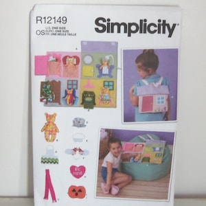 Doll house BackPack with Bear for Kids Sewnsewsister imagen 1