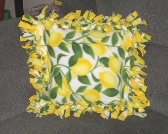 Tie Pillow Fleece Cover Sewnsewsister