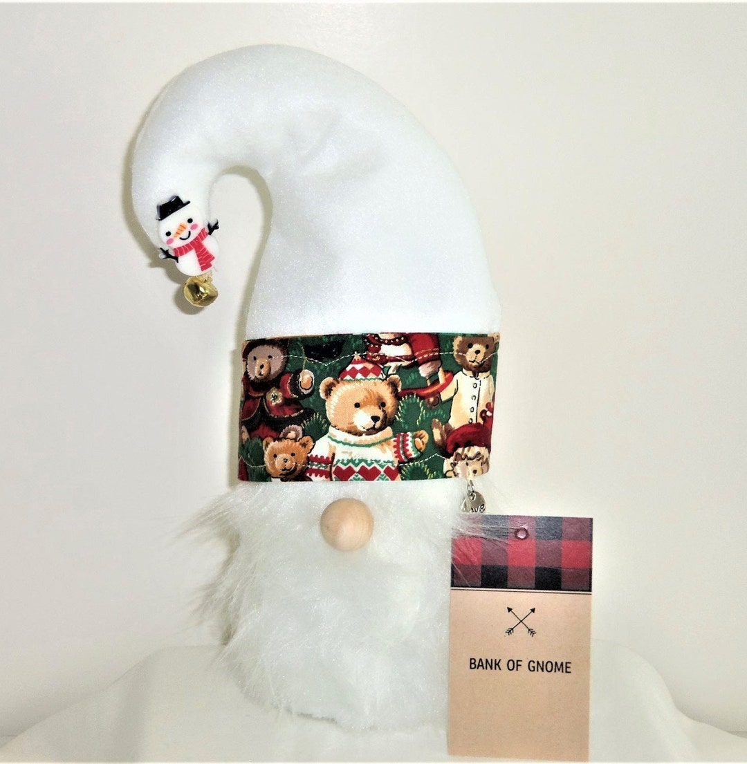 Bank of Gnome, Child Gnome Bank, Christmas Bank, Holiday Gnome, Shelf