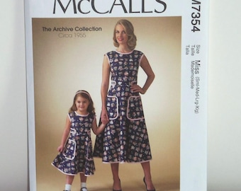 Misses and Girl's Dress Sewing Pattern New Uncut