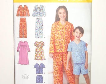 Child's Pj's Lounge-wear Sewing Pattern Sewnsewsister