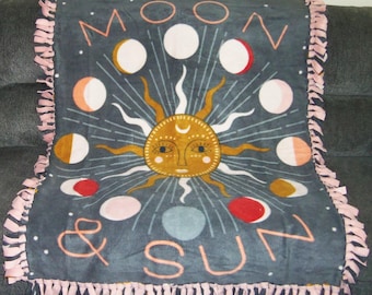 Fleece Tie Blanket Throw Sewnsewsister